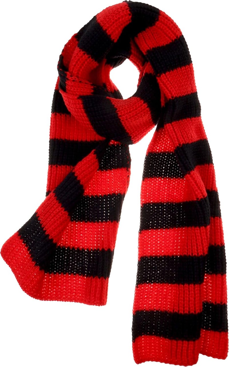VIVIAN & VINCENT Store Fall Winter Ultra Soft Knit Striped Scarf for Women Men Boys Girls - Image 1